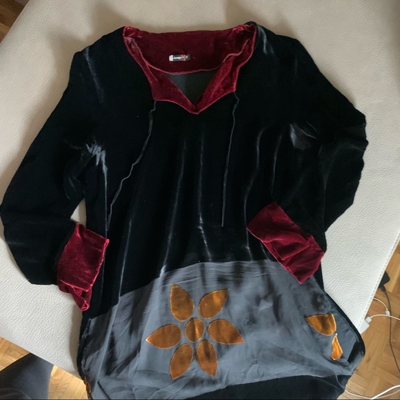 Jump Velvet Long Shirt - Picture 2 of 7